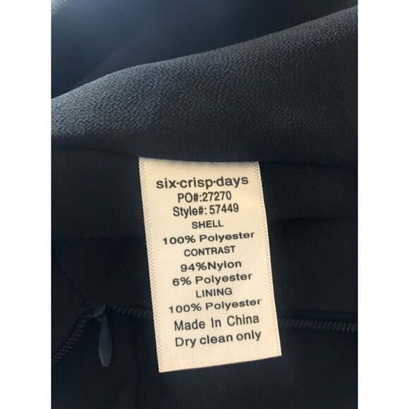 Six.Crisp.Days Nasty Gal Women's Black Deuces Are Wild Crepe Maxi Dress size L - Picture 7 of 16